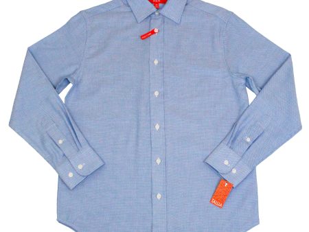 Tallia 34976 Boy s Dress Shirt- Multi Dot - Blue White Online Hot Sale