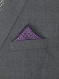 Heritage House 37794 Pocket Square - Neat - Eggplant Orange Sky Sale