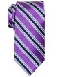 Heritage House 24528 100% Silk Boy s Tie - Stripe - Purple Fashion