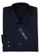 Ragazzo 37517 Boy s Dress Shirt - Dot - Slim Fit - Navy Cheap