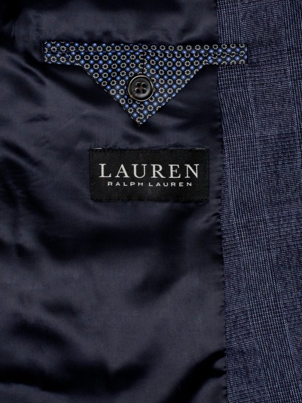 Lauren Ralph Lauren 35422 Boy s Suit Separate Jacket - Plaid - Navy Online Hot Sale