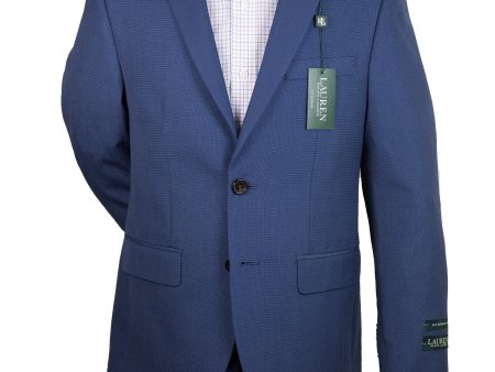 Lauren Ralph Lauren 24077 65% Polyester 35% Rayon Boy s Suit Separates Jacket - Pinhead - Bright Navy Hot on Sale