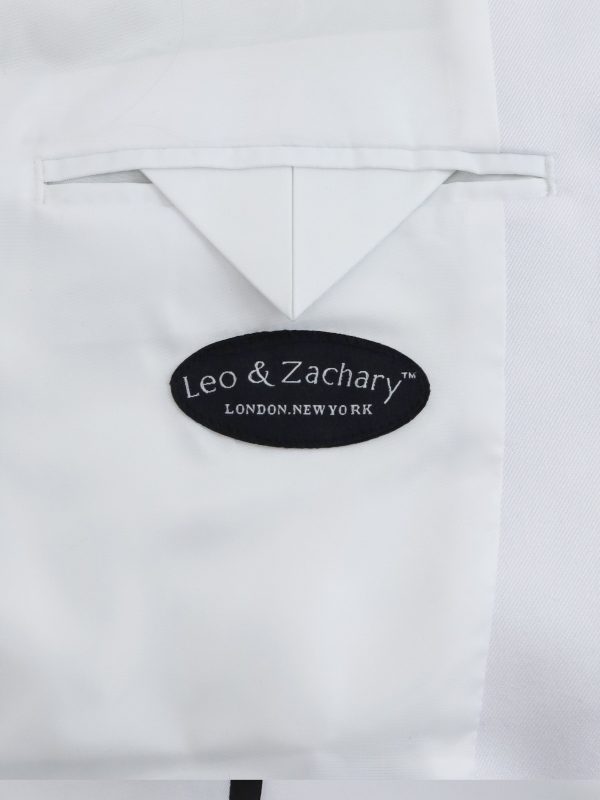 Leo & Zachary 34448 Boy s Skinny Fit Tuxedo - White Jacket with Black Pant Discount