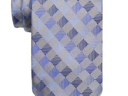 Heritage House 24478 100% Woven Silk Boy s Tie - Neat Style - Grey Blue Sale