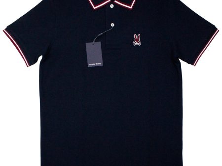 Psycho Bunny 36827 Young Men s Short Sleeve Pique Polo - Navy Online