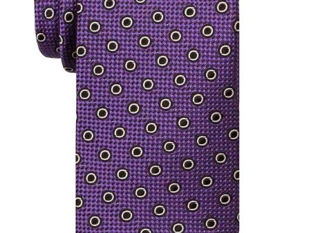 Heritage House 24488 100% Silk Boy s Tie - Neat Rings - Purple Online now