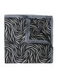 Heritage House 37781 Pocket Square - Swirl - Black Grey Supply