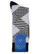 Vannucci Men s Socks 32257 - Multi Diamond - Black White Cheap