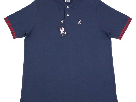 Psycho Bunny 35211 Young Men s Short Sleeve Polo - Navy Fashion