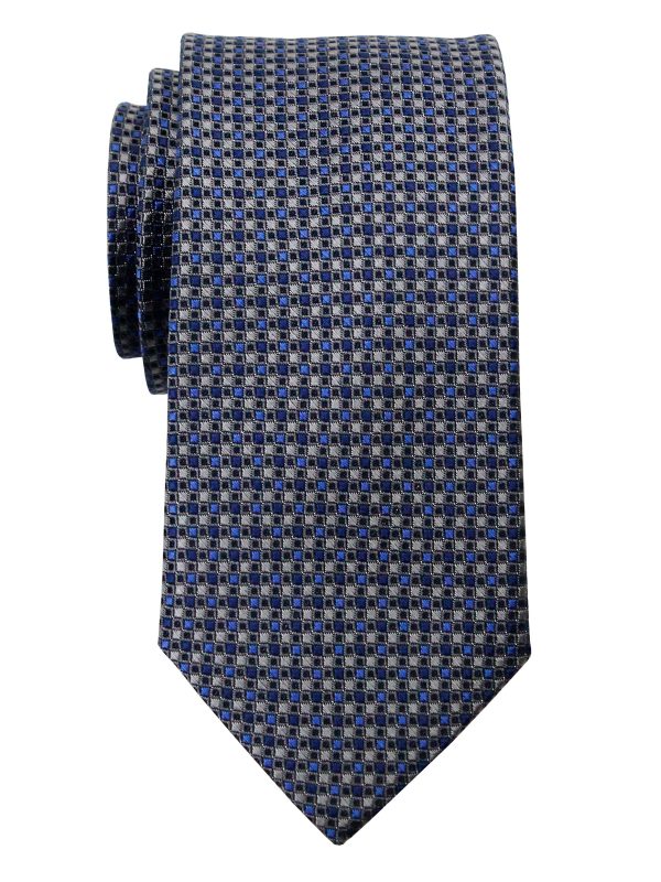 Heritage House 35727 - Boy s Tie - Neat - Blue Silver Fashion