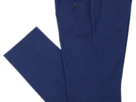 Michael Kors 35443P Boy s Suit Separate Pant - Skinny Fit - Solid Gab - Stretch - Blue Online Sale