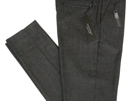 Leo & Zachary 34458 Boy s Dress Pants - Plaid - Black Charcoal Online