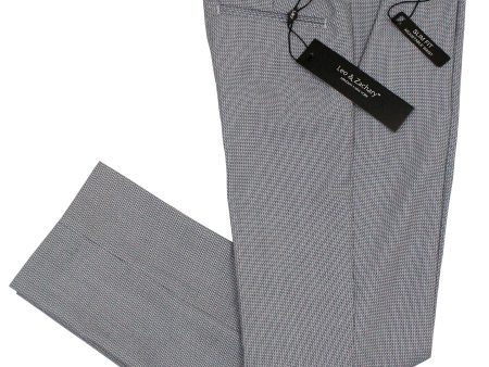 Leo & Zachary 35572P Boy s Suit Separate Pants - Basketweave - Navy Silver Online now