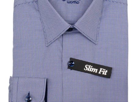 Ragazzo 35718 Boy s Slim Fit Dress Shirt - Check - Royal Online Sale