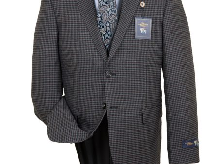 HSM 28586 Boy s Sport Coat - Check - Grey For Cheap