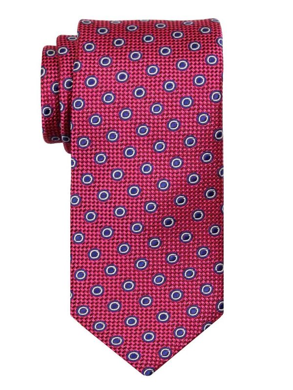 Heritage House 24486 100% Silk Boy s Tie - Neat Rings - Pink Hot on Sale