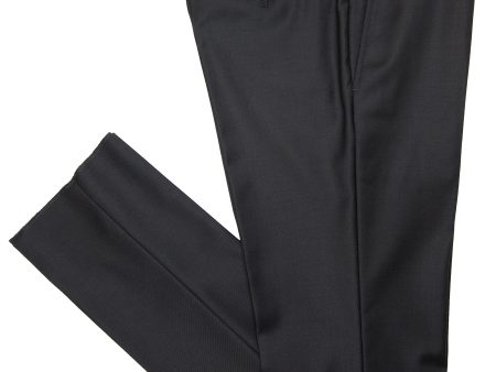 Michael Kors 29916 Boy s Dress Pant - Solid Gab - Natural Stretch - Black For Sale