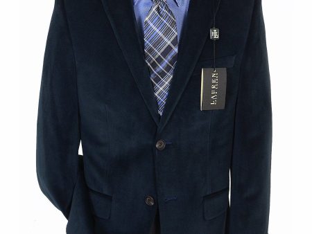 Lauren Ralph Lauren 17892 Navy Boy s Sport Coat  Jacket - Velvet - 100% Polyester Cheap