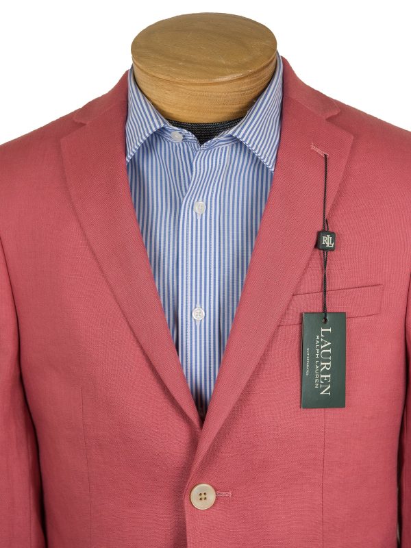 Lauren Ralph Lauren 28312 100% Linen Boy s Suit Separates Jacket - Solid - Nantucket Red Online now