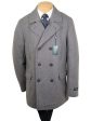 Lauren Ralph Lauren 32120 Boy s Double Breasted Peacoat - Light Grey Fashion