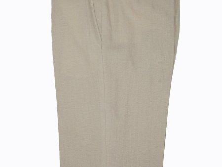 Lauren Ralph Lauren 16353P 100% Linen Boy s Suit Separate Pant - Solid - Tan Online Sale