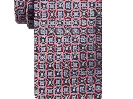 Heritage House 24502 100% Silk Boy s Tie - Neat - Pink Red For Discount