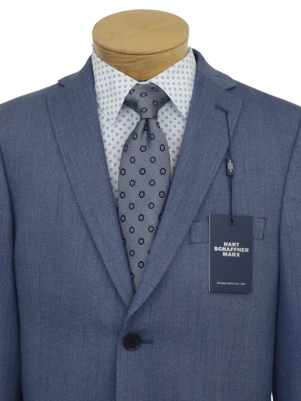 HSM 34725 Boy s Sport Coat - Herringbone - Blue on Sale