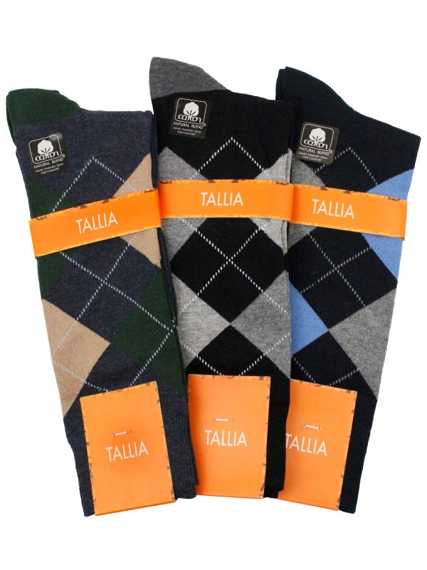 Tallia 36237 Men s Socks - Argyle Discount