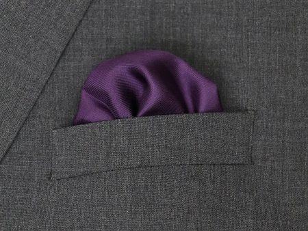 Heritage House 37770 Pocket Square - Solid - Plum Online now