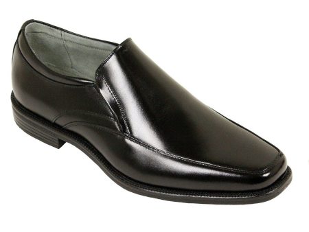 Florsheim 22585 100% Leather Boy s Shoe - Moc Toe - Black Online