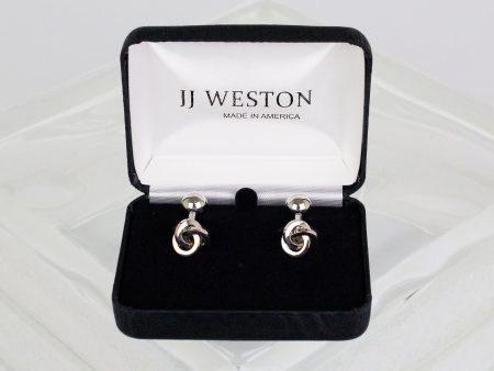 JJ WESTON 35373 - Cambridge Knot Cufflinks - Silver Online