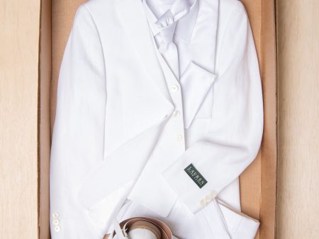 Complete White Linen Suit Outfit 35852 on Sale