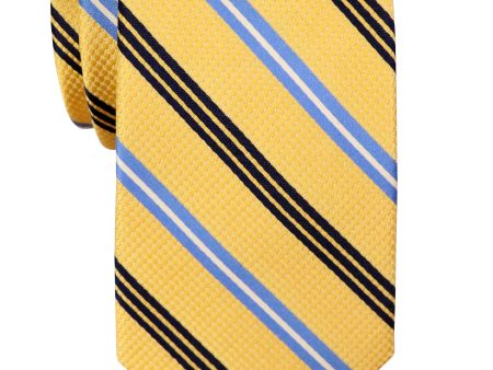 Tallia 37825 Boy s Tie - Stripe - Yellow Blue Online Hot Sale