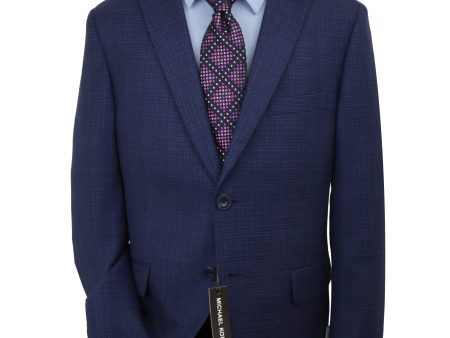 Michael Kors 34350 Boy s Sport Coat - Neat - Blue on Sale