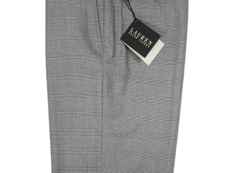 Lauren Ralph Lauren 16268P 65% Polyester  35% Rayon Boy s Suit Separate Pant - Glen Plaid - Gray Cheap