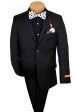 Tallia 32021 Boy s Suit Separate Jacket - Skinny Fit - Solid - Stretch - Black Cheap