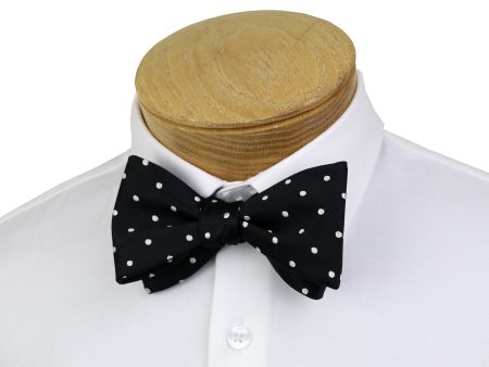 ScottyZ 33022 Young Men s Bow Tie - Polka Dot - Black White on Sale