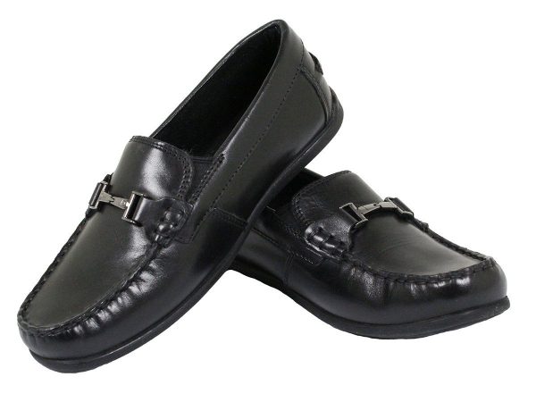 Florsheim 23863 Boy s Dress Shoe- Driving Bit-Black For Discount