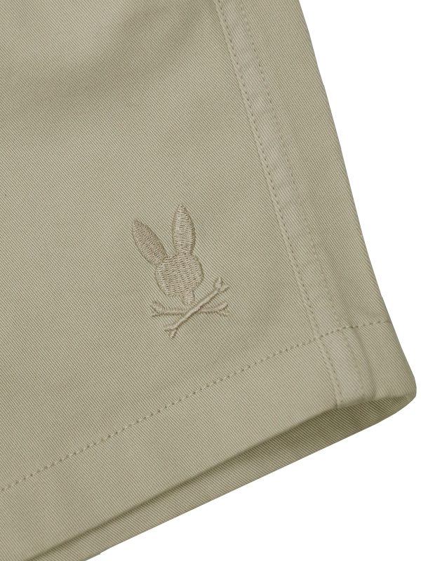 Psycho Bunny 37338 Boy s Short - Willis Tencel - Natural Linen For Sale