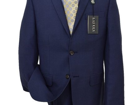 Lauren Ralph Lauren 19513 65% Polyester  35% Rayon Boy s Suit Separates Jacket - Plaid - Blue Online