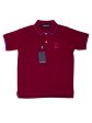 Psycho Bunny 36811 Boy s Short Sleeve Pique Polo - Crimson Hot on Sale