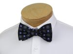 ScottyZ 33023 Young Men s Bow Tie - Medallion - Black White Blue For Discount