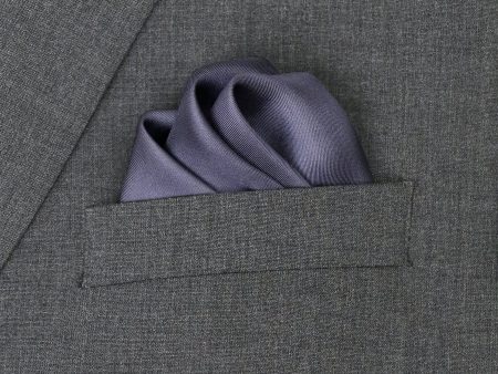 Heritage House 37776 Pocket Square - Solid - Grey Purple Online