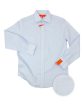 Tallia 34602 Boy s Dress Shirt- Tonal Horizontal Stripe - Blue Discount