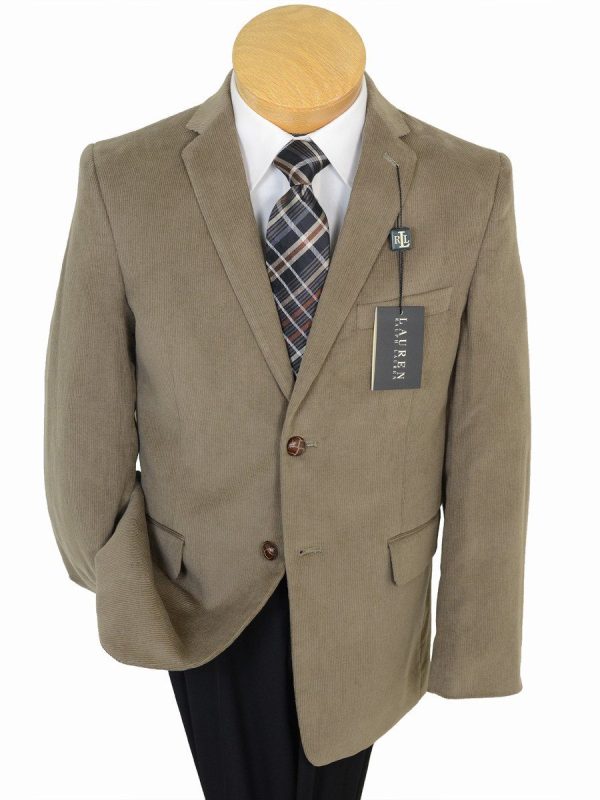 Lauren Ralph Lauren  17899 Tan  Boy s Sport Coat  Jacket - Corduroy - 100% Cotton Fashion