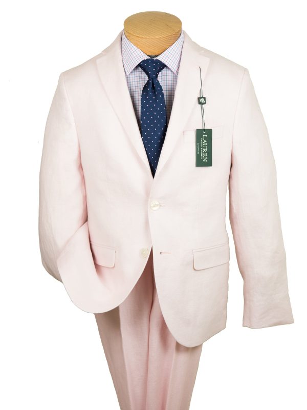 Lauren Ralph Lauren 29038 100% Linen Boy s Suit Separates Jacket - Solid - Pink Supply