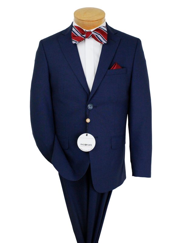 PinoPorte 35905 Boy s Suit - Tonal - Navy Fashion