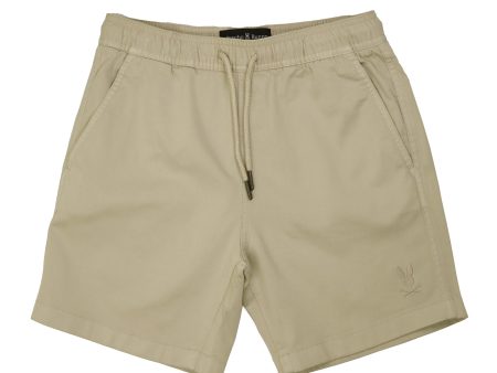 Psycho Bunny 37338 Boy s Short - Willis Tencel - Natural Linen For Sale