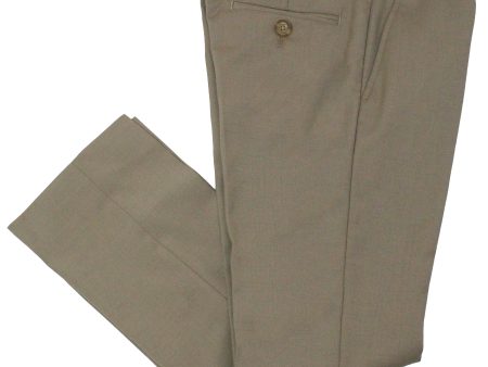 Michael Kors 35461 Boy s Dress Pants - Solid Gab - Tan For Discount