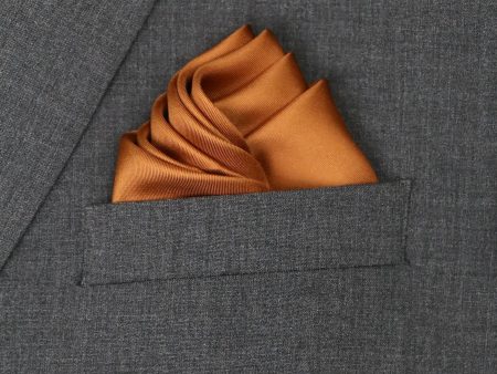 Heritage House 37772 Pocket Square - Solid - Rust Hot on Sale